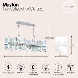 Подвесной светильник Maytoni Cerezo MOD201PL-08N