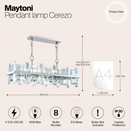 Подвесной светильник Maytoni Cerezo MOD201PL-08N