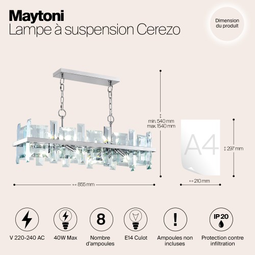 Подвесной светильник Maytoni Cerezo MOD201PL-08N