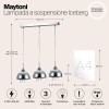 Подвесной светильник Maytoni Iceberg P012-PL-03-N