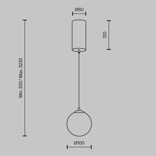 Подвесной светильник Maytoni Yora MOD464PL-L5BSK