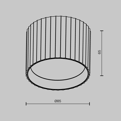 Потолочный светильник Technical C106CL-GX53-W