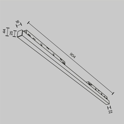 Трековый светильник Technical TR030-4-30W3K-WW-DS-B