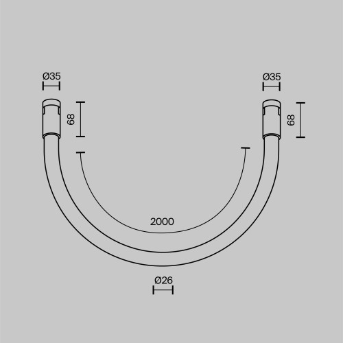 Трековый светильник Technical TR154-1-27W3K-B