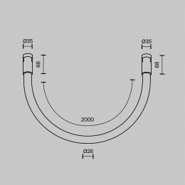 Трековый светильник Technical TR154-1-27W4K-PT