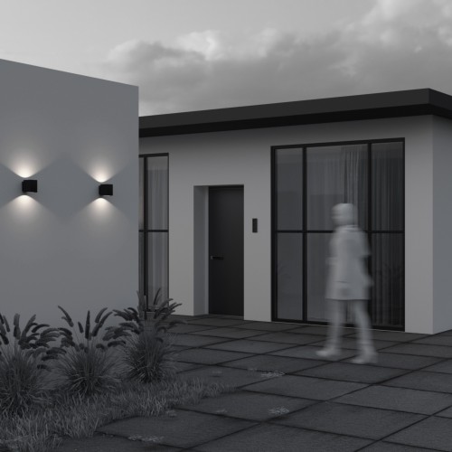 Уличный настенный светильник  Maytoni Outdoor Block O507WL-L10B3K