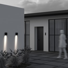 Уличный настенный светильник  Maytoni Outdoor Shell O505WL-L6B3K