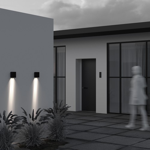 Уличный настенный светильник  Maytoni Outdoor Shell O505WL-L6B3K