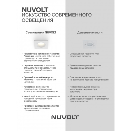 Встраиваемый светильник NUVOLT LDL-042W