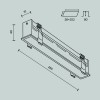 Встраиваемый светильник Technical DL066-20W3-6K-B