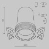 Встраиваемый светильник Technical DL125-L12-3K-TRS-B