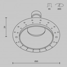 Встраиваемый светильник Technical DL126-GU10-TRS-W